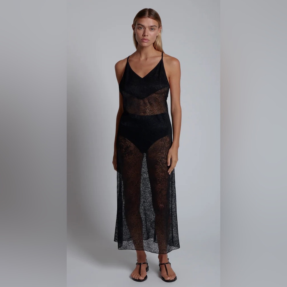 SKIN leonie lace chemise